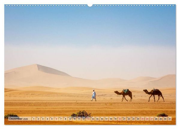 Produktbild: Marokko: Marrakesch, Atlas, Sahara, F&egrave;s (Wandkalender 2026 DIN A2 quer), CALVENDO Monatskalender