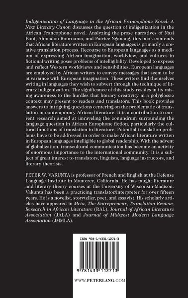 Produktbild: Indigenization of Language in the African Francophone Novel