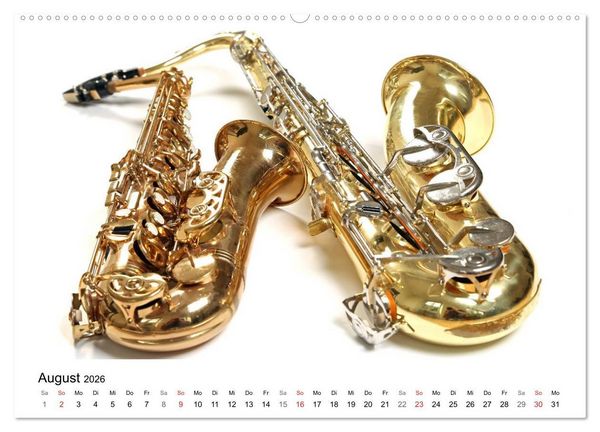 Produktbild: Musik ist mein Leben (hochwertiger Premium Wandkalender 2026 DIN A2 quer), Kunstdruck in Hochglanz