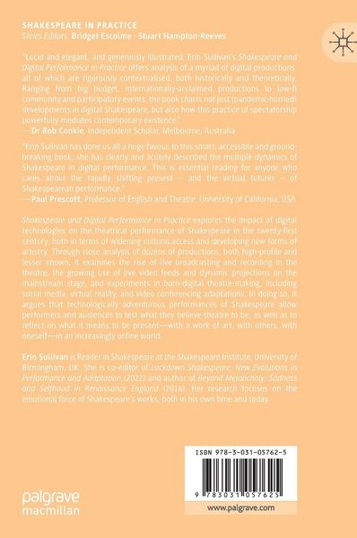 Produktbild: Shakespeare and Digital Performance in Practice