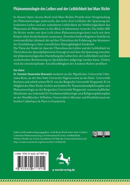 Produktbild: Ph&auml;nomenologie des Leibes und der Leiblichkeit bei Marc Richir