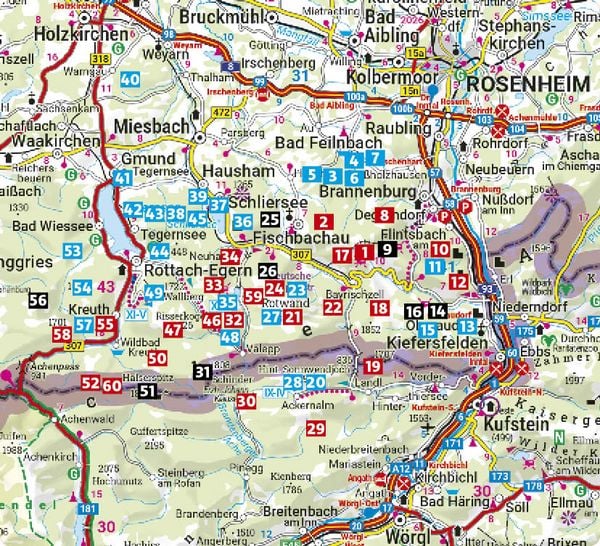 Produktbild: ROTHER Wanderf&uuml;hrer Tegernsee, Schliersee, Spitzingsee. 60 Touren in den Bayerischen Voralpen zwischen Isar und Inn