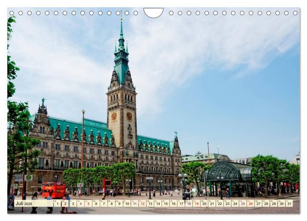 Produktbild: Hamburg - meine Stadt mit viel Herz (Wandkalender 2026 DIN A4 quer), CALVENDO Monatskalender