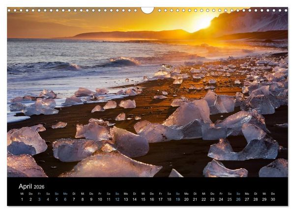 Produktbild: Traumziel Island 2026 (Wandkalender 2026 DIN A3 quer), CALVENDO Monatskalender