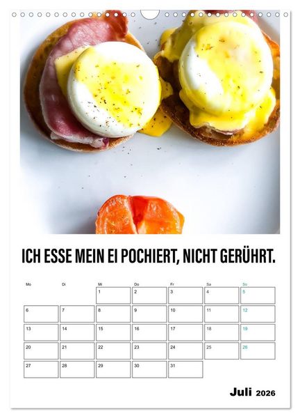 Produktbild: Mit Eiern durch's Jahr. (Wandkalender 2026 DIN A3 hoch), CALVENDO Monatskalender