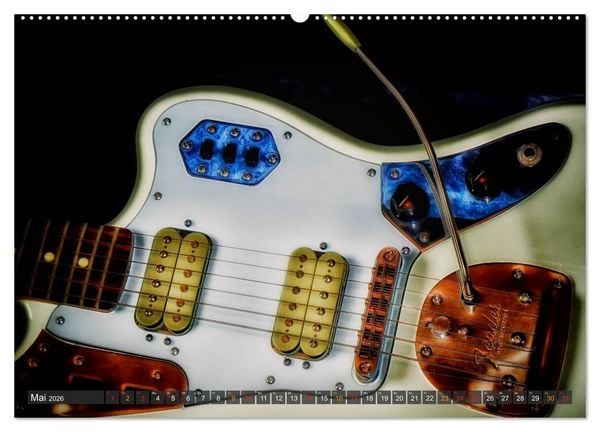 Produktbild: E-Gitarren - einfach cool (Wandkalender 2026 DIN A2 quer), CALVENDO Monatskalender