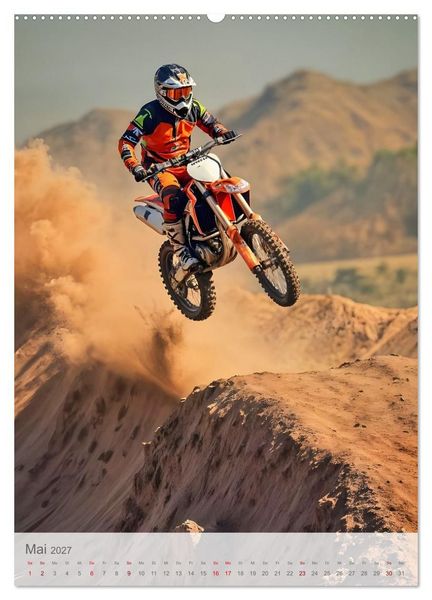 Produktbild: Gravity Rebels - Extrem-Motocross in Action (hochwertiger Premium Wandkalender 2027 DIN A2 hoch), Kunstdruck in Hochglanz
