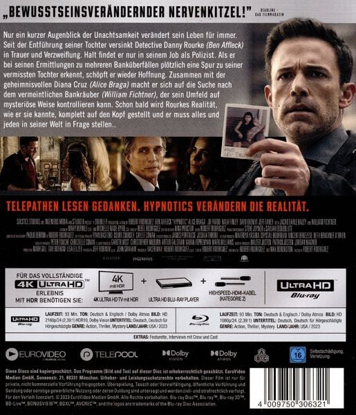 Produktbild: Hypnotic - Ein Robert Rodriguez Film (4K Ultra HD) (+ Blu-ray)