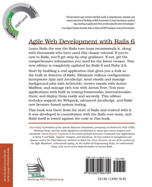 Produktbild: Agile Web Development with Rails 6
