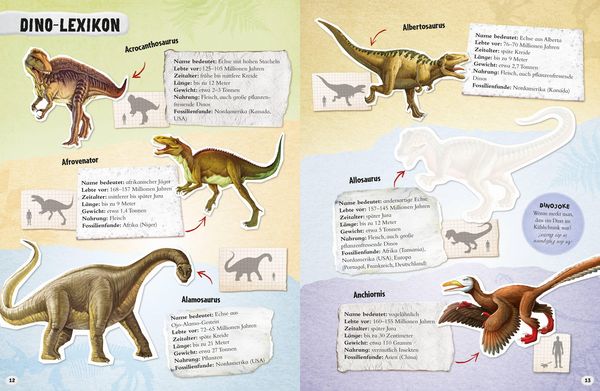 Produktbild: Glow-in-the-Dark Dinosaurier: Mein gro&szlig;er Stickeratlas
