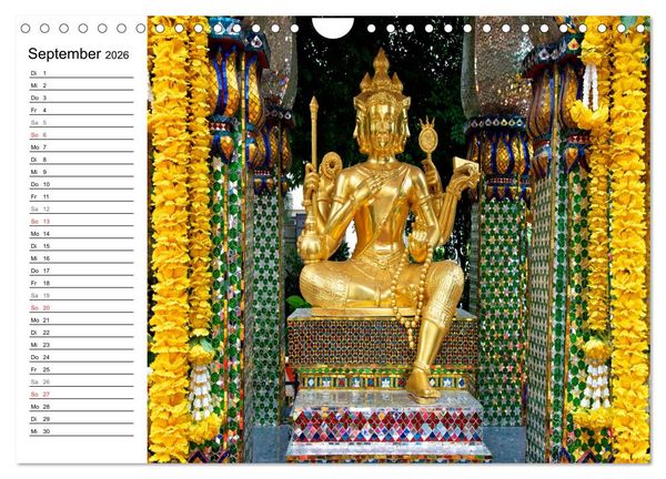 Produktbild: Thailand - Ein bezauberndes K&ouml;nigreich (Wandkalender 2026 DIN A4 quer), CALVENDO Monatskalender