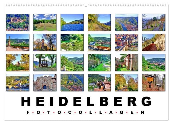 Produktbild: Heidelberg Fotocollagen (Wandkalender 2026 DIN A2 quer), CALVENDO Monatskalender