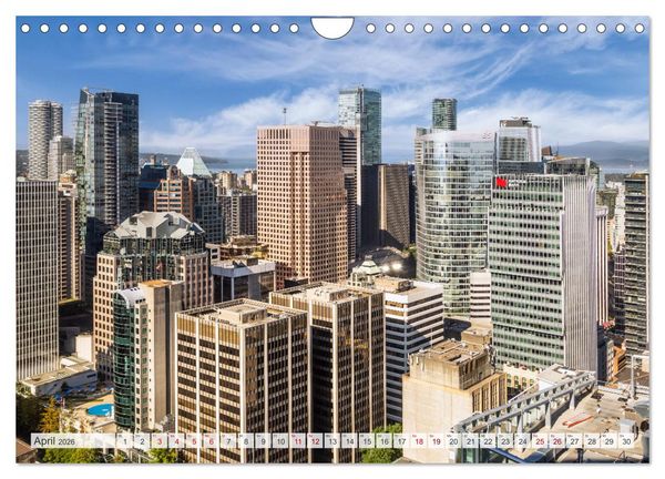 Produktbild: VANCOUVER K&uuml;stencharme und Urbanit&auml;t (Wandkalender 2026 DIN A4 quer), CALVENDO Monatskalender