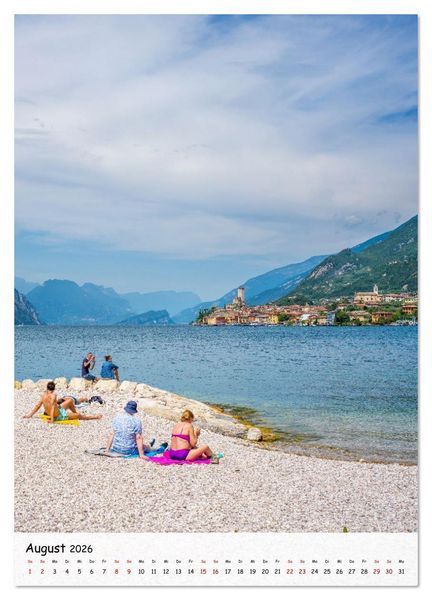 Produktbild: Malcesine - Eine Perle des Gardasees (hochwertiger Premium Wandkalender 2026 DIN A2 hoch), Kunstdruck in Hochglanz