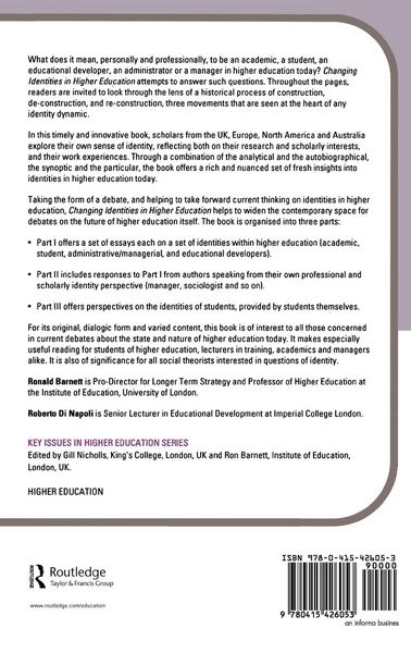 Produktbild: Changing Identities in Higher Education
