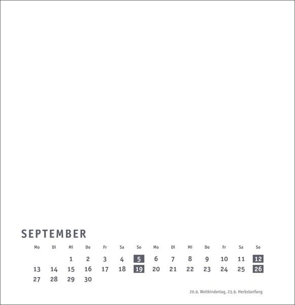 Produktbild: Premium-Bastelkalender wei&szlig; gro&szlig; 2027