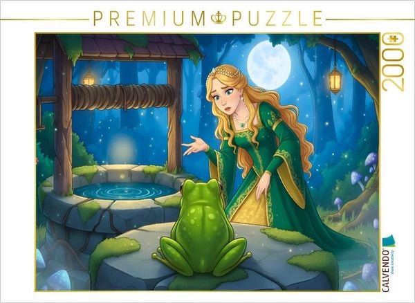 CALVENDO Puzzle Der Frosch fordert sein Versprechen ein | 2000 Teile Lege-Größe 90 × 67 cm Foto-Puzzle für glückliche Stunden