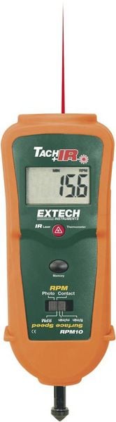 Produktbild: Extech RPM10 Drehzahlmesser mechanisch, optisch 0.5 - 19999 U/min 10 - 99999 U/min
