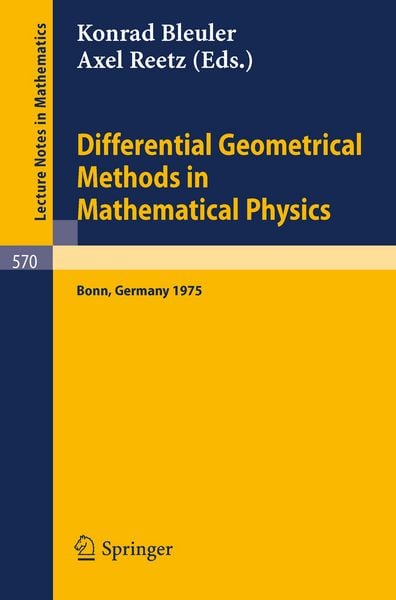 Produktbild: Differential Geometrical Methods in Mathematical Physics