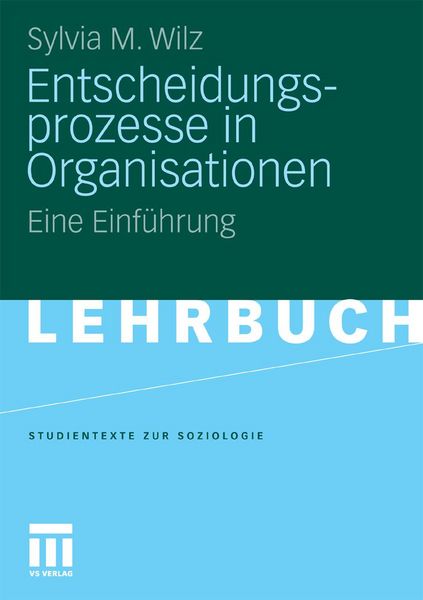 Produktbild: Entscheidungsprozesse in Organisationen