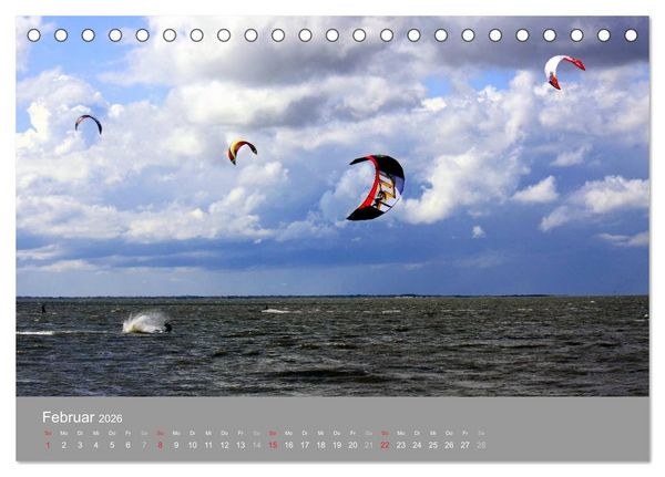 Produktbild: Blick auf die Nord-und Ostsee (Tischkalender 2026 DIN A5 quer), CALVENDO Monatskalender