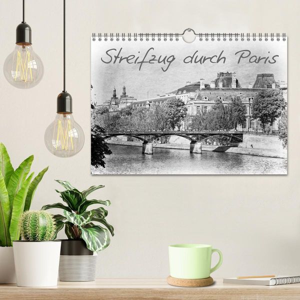 Produktbild: Streifzug durch Paris (Wandkalender 2026 DIN A4 quer), CALVENDO Monatskalender