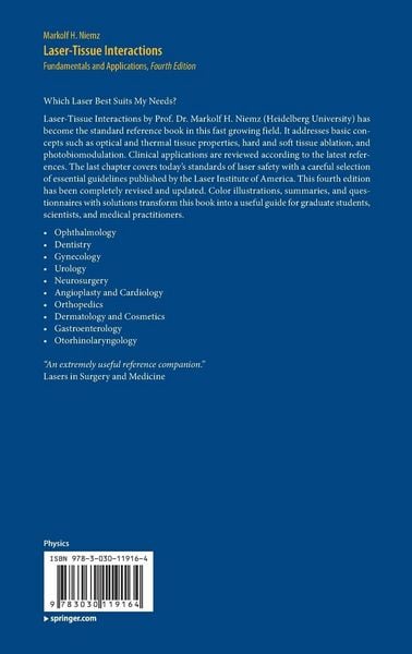 Produktbild: Laser-Tissue Interactions