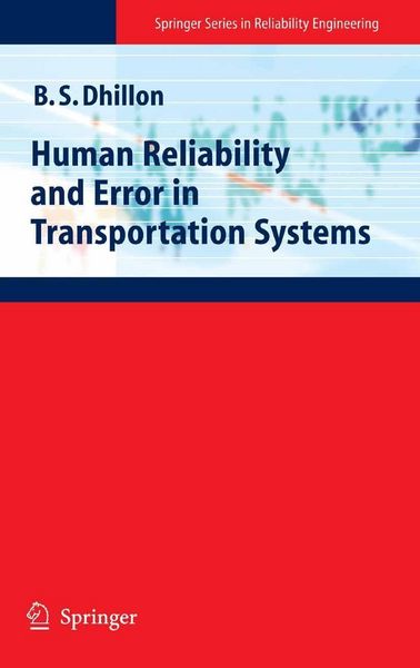 Produktbild: Human Reliability and Error in Transportation Systems