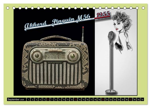 Produktbild: RADIO LEGENDEN (Tischkalender 2026 DIN A5 quer), CALVENDO Monatskalender