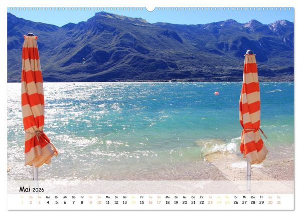 Produktbild: N&ouml;rdlicher Gardasee - Die Regionen um Limone und Malcesine (hochwertiger Premium Wandkalender 2026 DIN A2 quer), Kunstdruck in Hochglanz