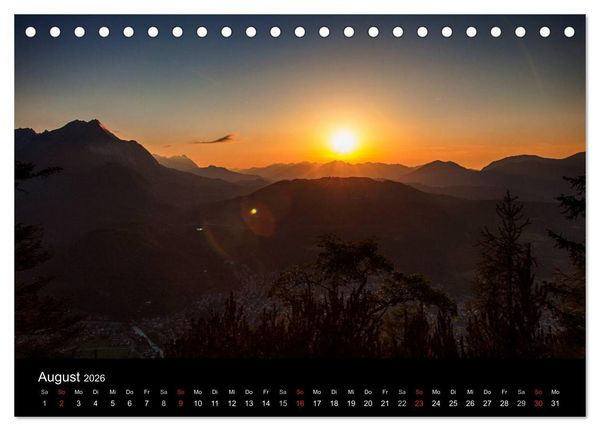 Produktbild: Bergblicke - Karwendel (Tischkalender 2026 DIN A5 quer), CALVENDO Monatskalender