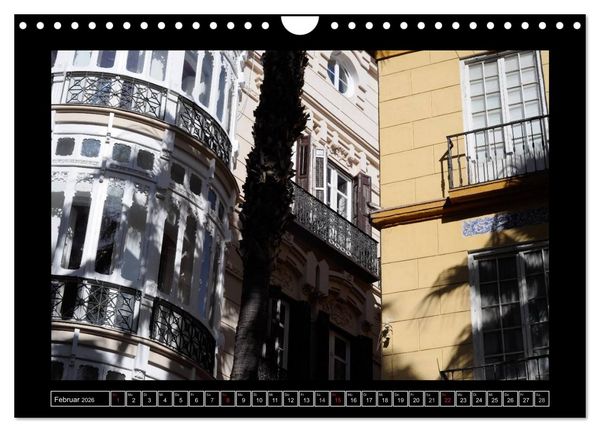 Produktbild: M&aacute;laga - 50mm (Wandkalender 2026 DIN A4 quer), CALVENDO Monatskalender