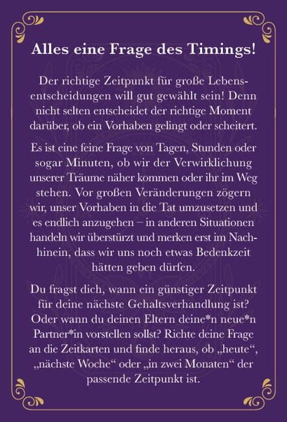 Produktbild: Kartenbox: Perfect Timing &ndash; Zeitkarten