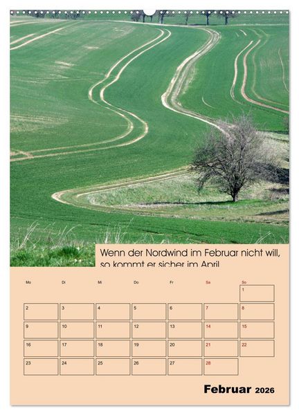 Produktbild: Wetter-Regeln der Bauern (hochwertiger Premium Wandkalender 2026 DIN A2 hoch), Kunstdruck in Hochglanz