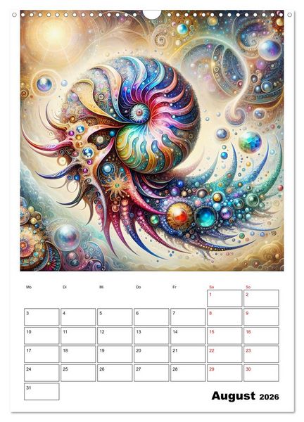 Produktbild: Mystische Nautilus (Wandkalender 2026 DIN A3 hoch), CALVENDO Monatskalender