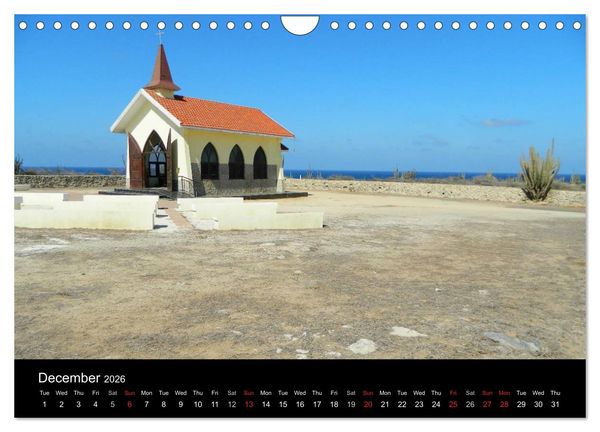 Produktbild: Monuments of Aruba 2026 (Wall Calendar 2026 DIN A4 landscape), CALVENDO 12 Month Wall Calendar