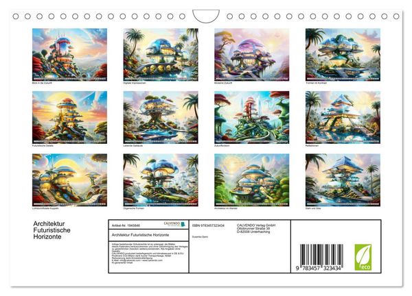 Produktbild: Architektur Futuristische Horizonte (Wandkalender 2026 DIN A4 quer), CALVENDO Monatskalender