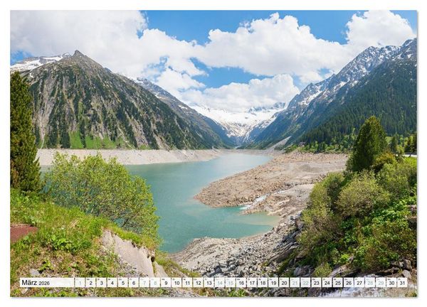 Produktbild: Zillertal - Bergidylle rund um Mayrhofen 2026 (Wandkalender 2026 DIN A3 quer), CALVENDO Monatskalender