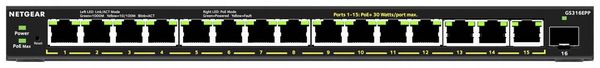 NETGEAR GS316EPP-100PES GS316EPP Netzwerk Switch 16 Port 1 GBit/s PoE-Funktion