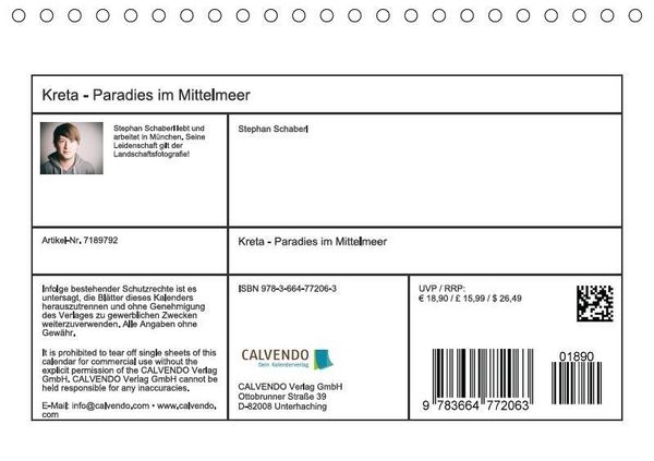 Produktbild: Kreta - Paradies im Mittelmeer (Tischkalender immerw&auml;hrend DIN A5 quer)