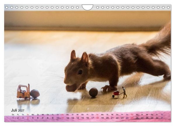 Produktbild: Spa&szlig; mit Eichh&ouml;rnchen! (Wandkalender 2027 DIN A4 quer), CALVENDO Monatskalender