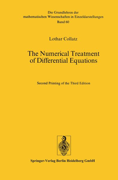 Produktbild: The Numerical Treatment of Differential Equations