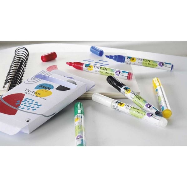Produktbild: KREUL Triton Acrylic Marker edge 6er Set