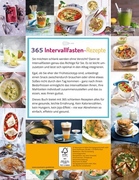 Produktbild: 365 Intervallfasten-Rezepte