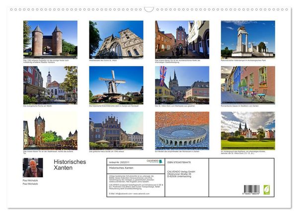 Produktbild: Historisches Xanten (Wandkalender 2026 DIN A2 quer), CALVENDO Monatskalender