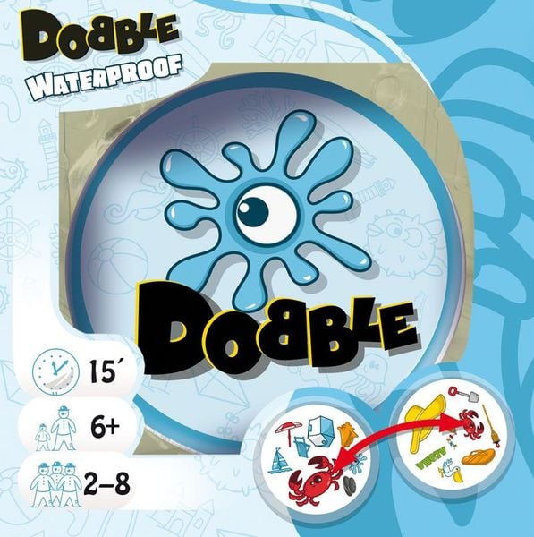 Produktbild: Asmodee ASMD0034 - Dobble Waterproof, Reaktionsspiel