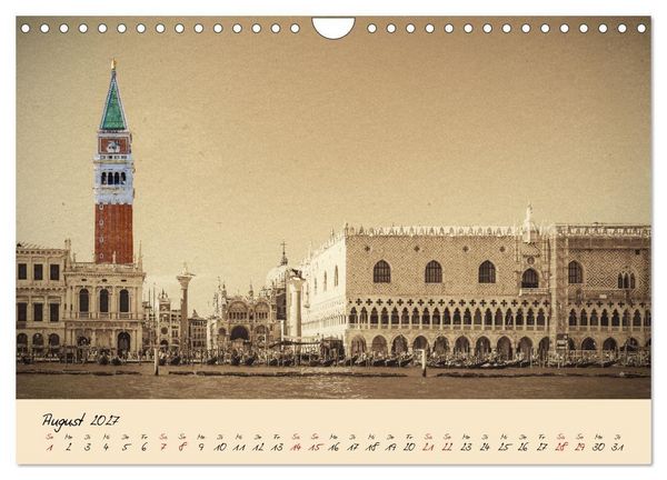 Produktbild: Venedig Seppia e tinta (Wandkalender 2027 DIN A4 quer), CALVENDO Monatskalender