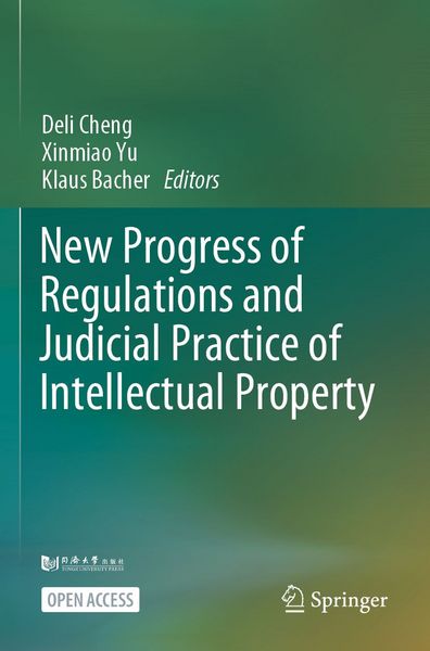 Produktbild: New Progress of Regulations and Judicial Practice of Intellectual Property