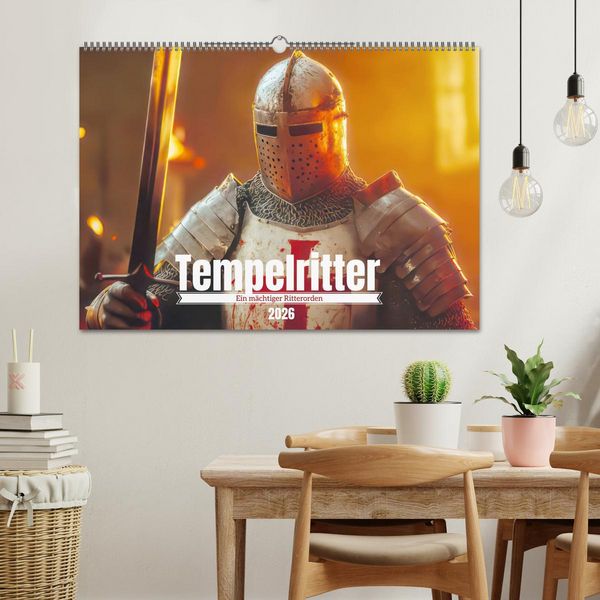 Produktbild: Tempelritter - Ein m&auml;chtiger Ritterorden (Wandkalender 2026 DIN A2 quer), CALVENDO Monatskalender