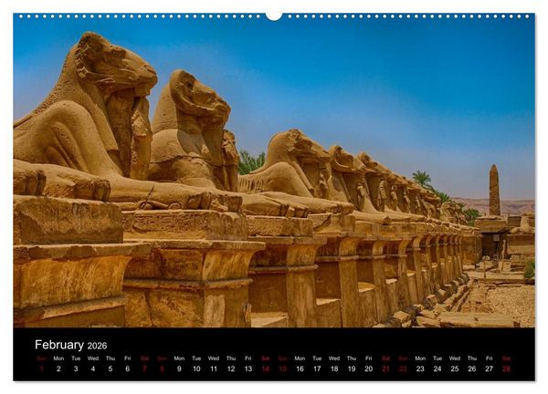 Produktbild: On the trail of the ancient Egypt (High Quality Premium Wall Calendar 2026 DIN A2 landscape),CALVENDO 12 Month Wall Calendar